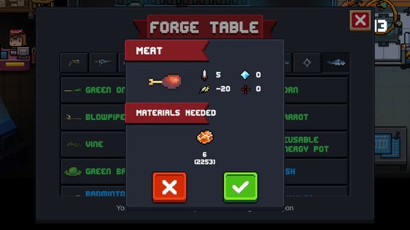 元气骑士2.2版本新武器对比评价之肉与双截棍