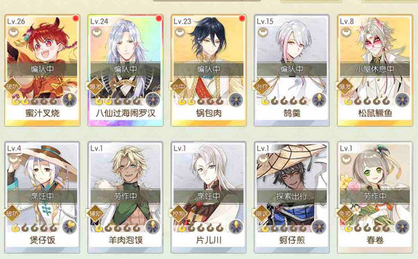 食物语八仙怎么配对？八仙最强单体配对总结