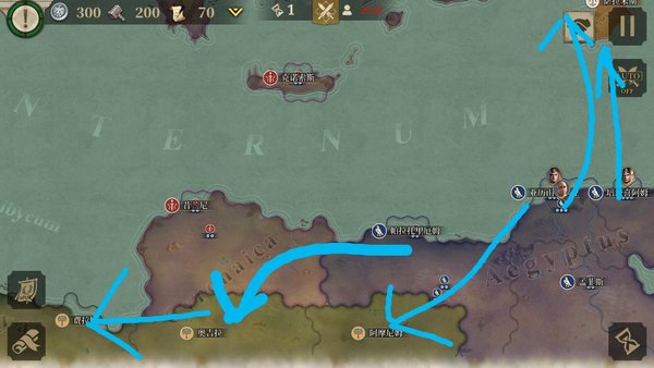 大征服者：罗马（测试服）凯撒时代埃及无将通关思路 