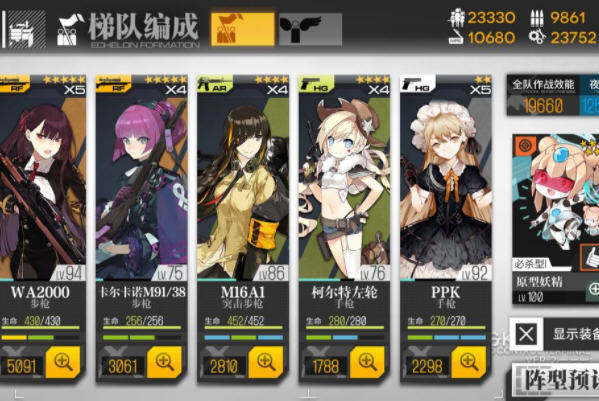 少女前线关于人形圣建的分析和建议