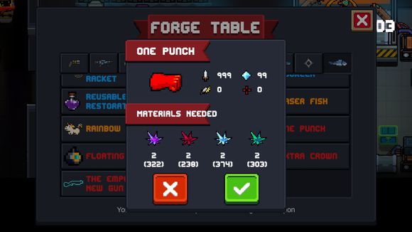 元气骑士2.2版本新武器对比评价之一拳(红)与大噫万