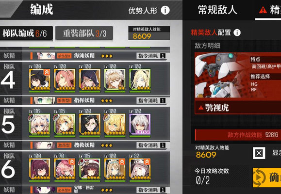 少女前线核8低配队伍参考及阵容分析